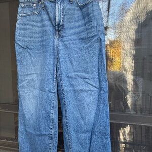 Madewell “perfect vintage wide leg crop jeans”